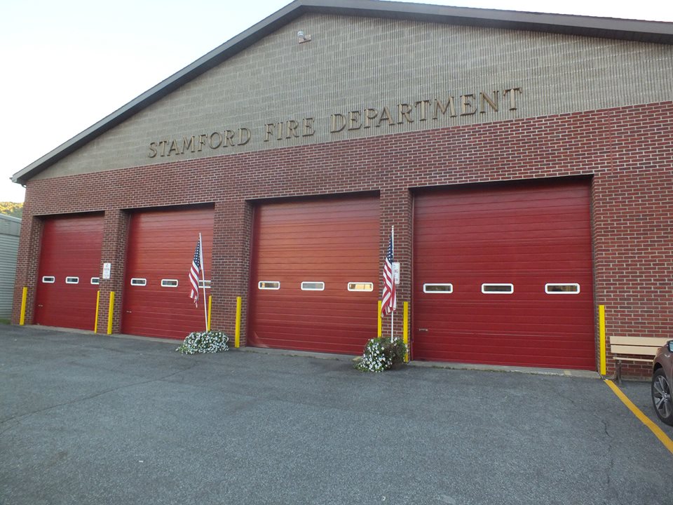 newly painted front of fire department